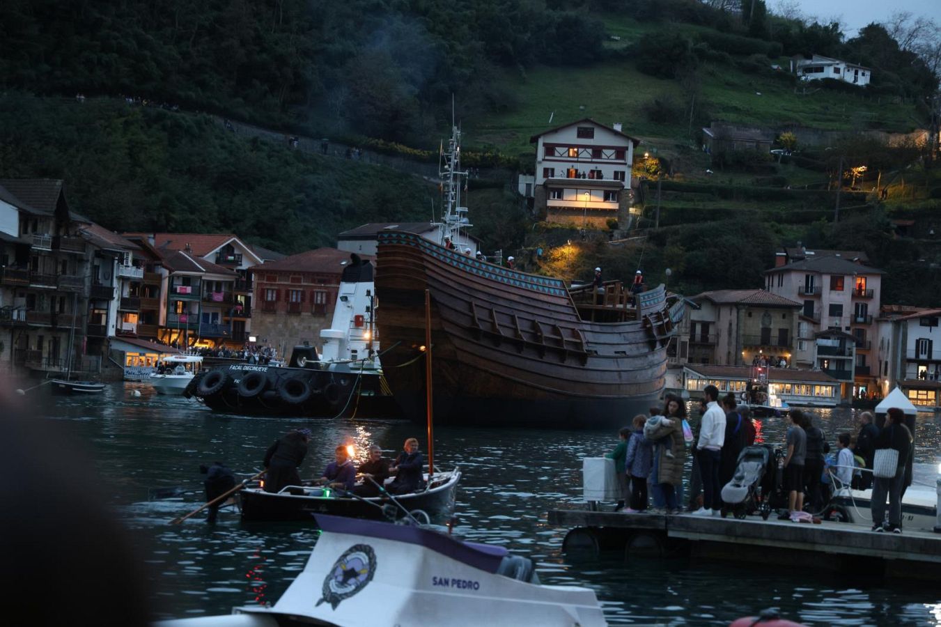 Máxima expectación ante la botadura de la nao San Juan
