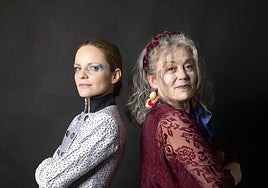 Las protagonistas de la obra.