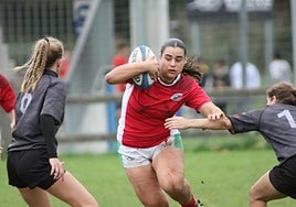 La jugadora de rugby lasarteoriatarra Aitana Lazkano.