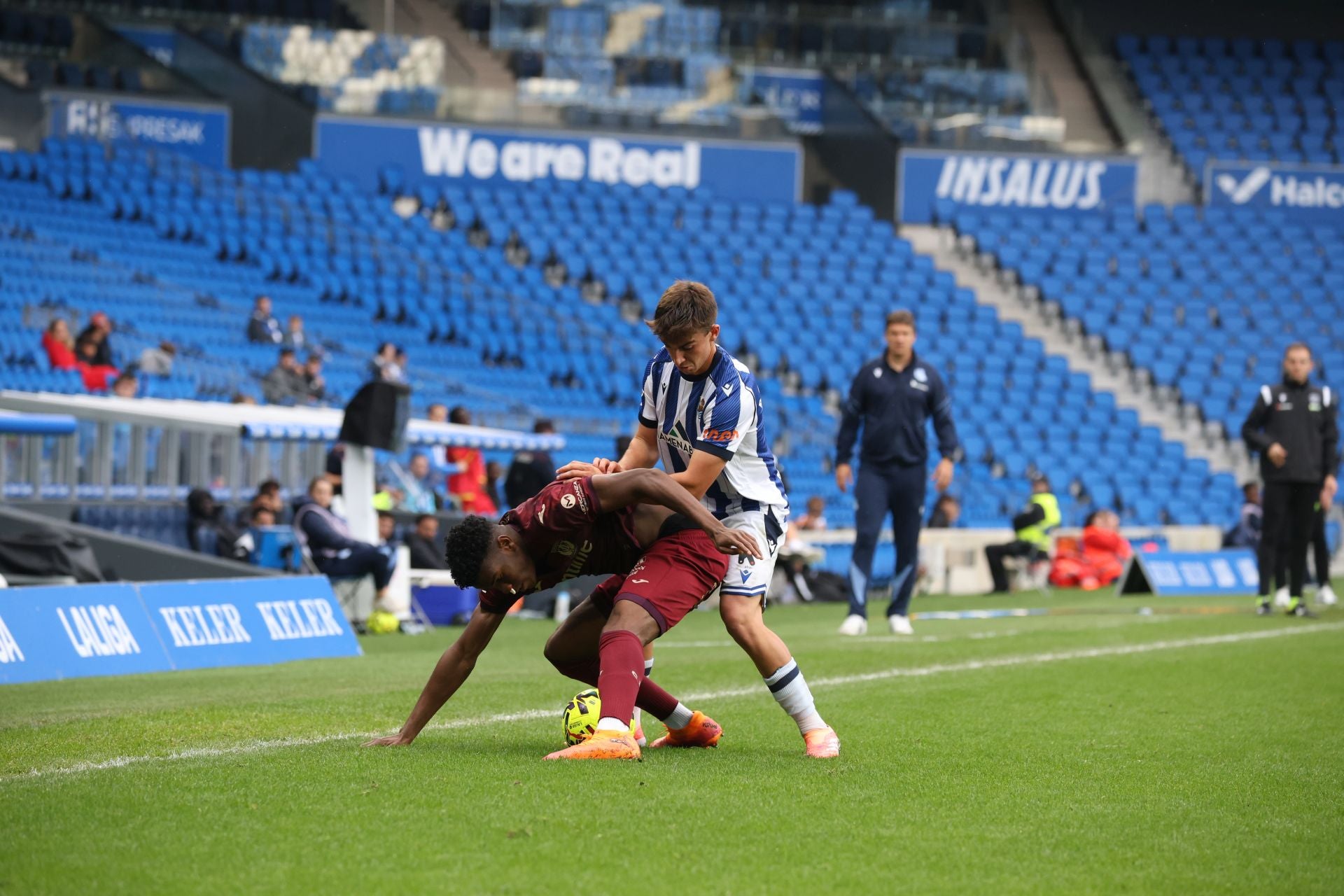 Dani Díaz llena de alegría Anoeta en el 98&#039; tras otra lección de competitivdad del Sanse