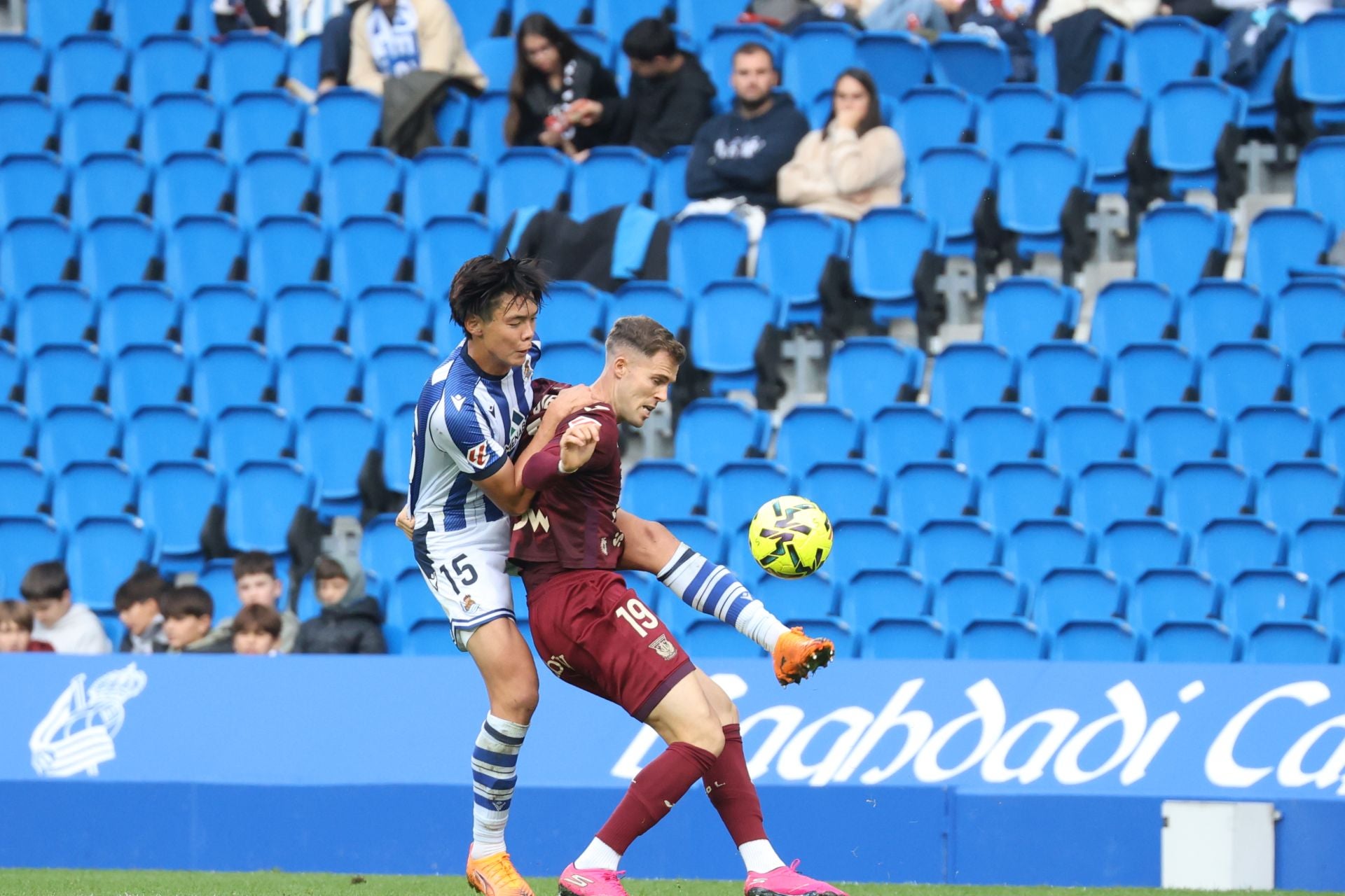 Dani Díaz llena de alegría Anoeta en el 98&#039; tras otra lección de competitivdad del Sanse