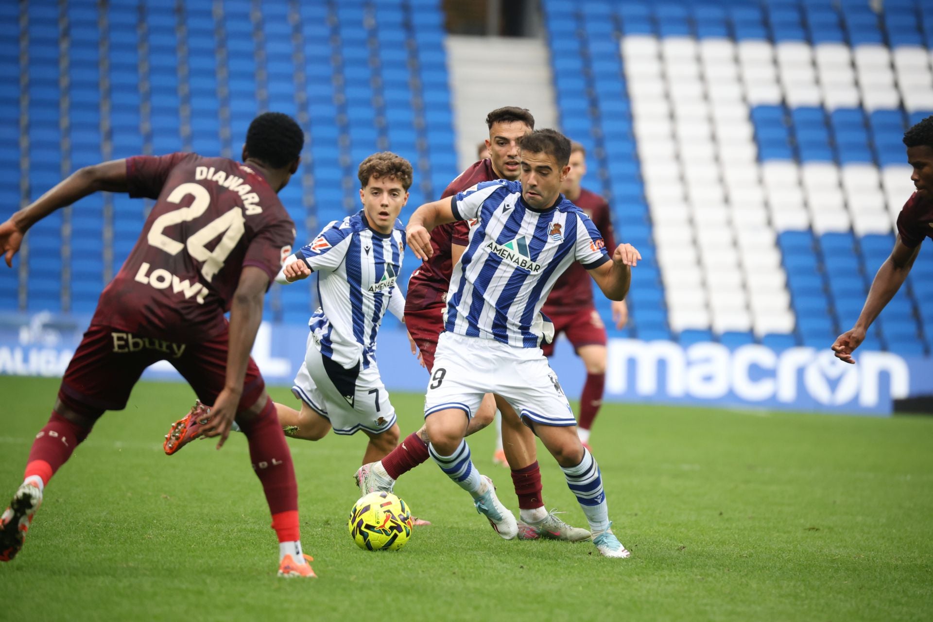 Dani Díaz llena de alegría Anoeta en el 98&#039; tras otra lección de competitivdad del Sanse