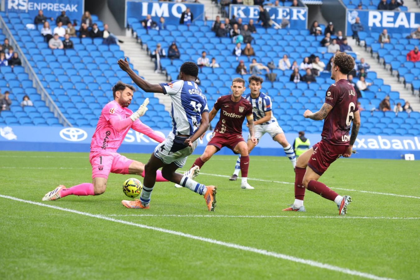 Dani Díaz llena de alegría Anoeta en el 98&#039; tras otra lección de competitivdad del Sanse