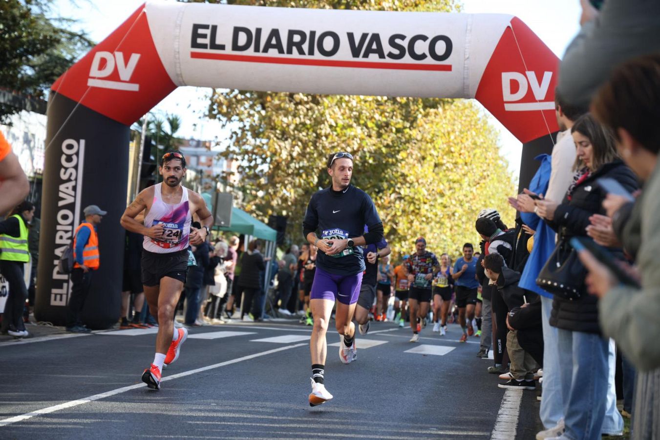 Las imágenes del Alto de Miracruz, punto clave en la Behobia - San Sebastián
