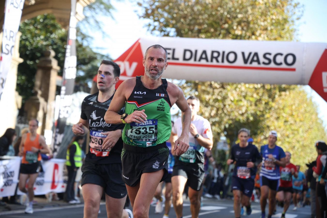 Las imágenes del Alto de Miracruz, punto clave en la Behobia - San Sebastián