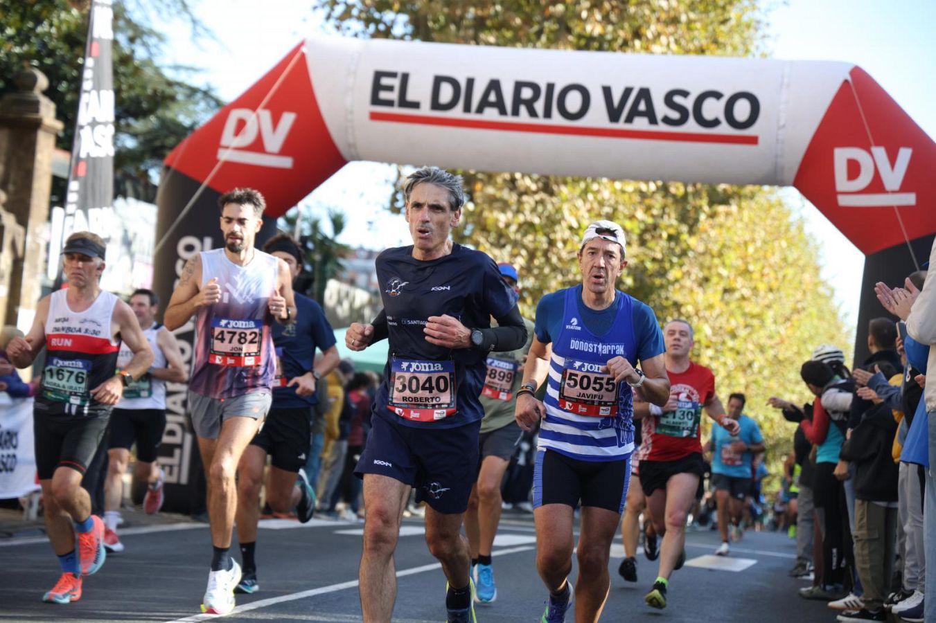 Las imágenes del Alto de Miracruz, punto clave en la Behobia - San Sebastián