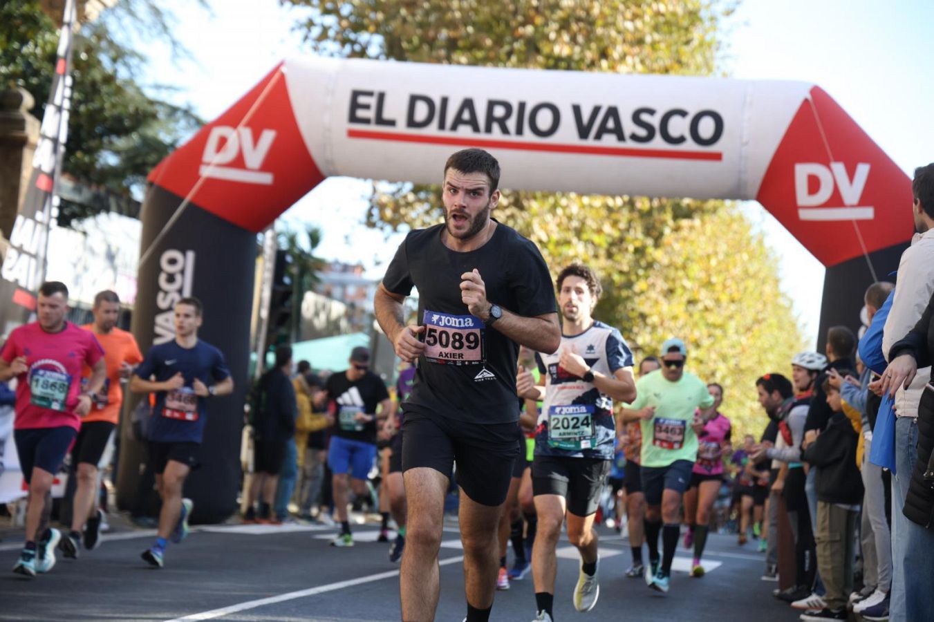 Las imágenes del Alto de Miracruz, punto clave en la Behobia - San Sebastián