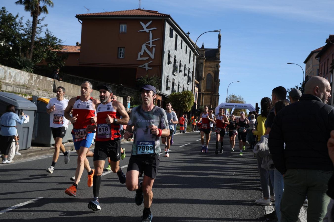 Las imágenes del Alto de Miracruz, punto clave en la Behobia - San Sebastián