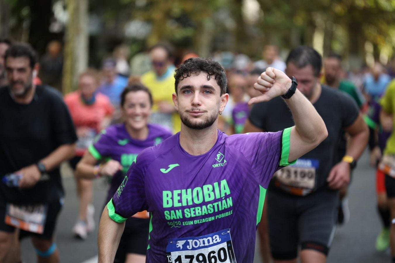 Las imágenes del Alto de Miracruz, punto clave en la Behobia - San Sebastián