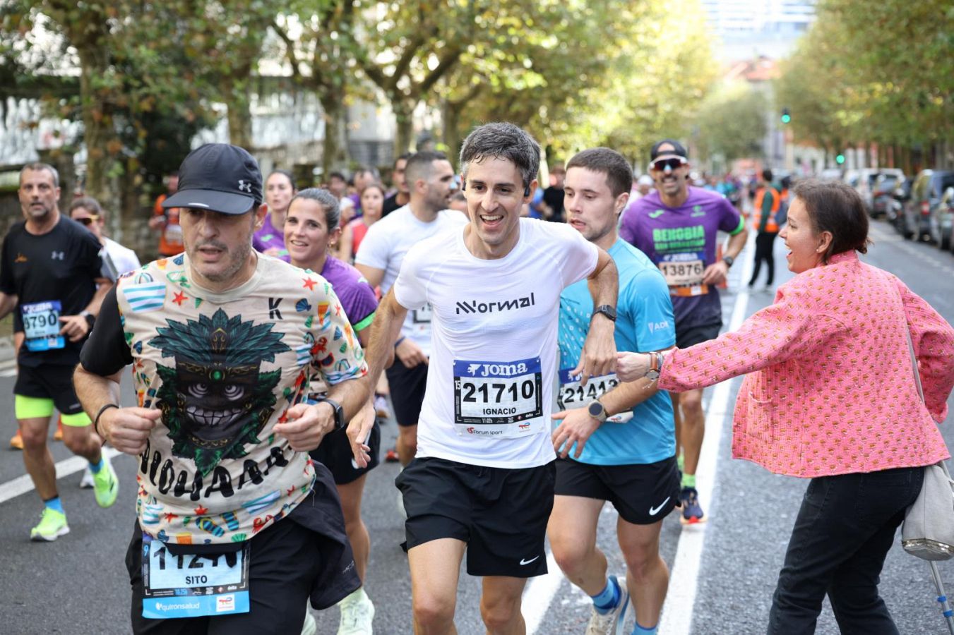 Las imágenes del Alto de Miracruz, punto clave en la Behobia - San Sebastián