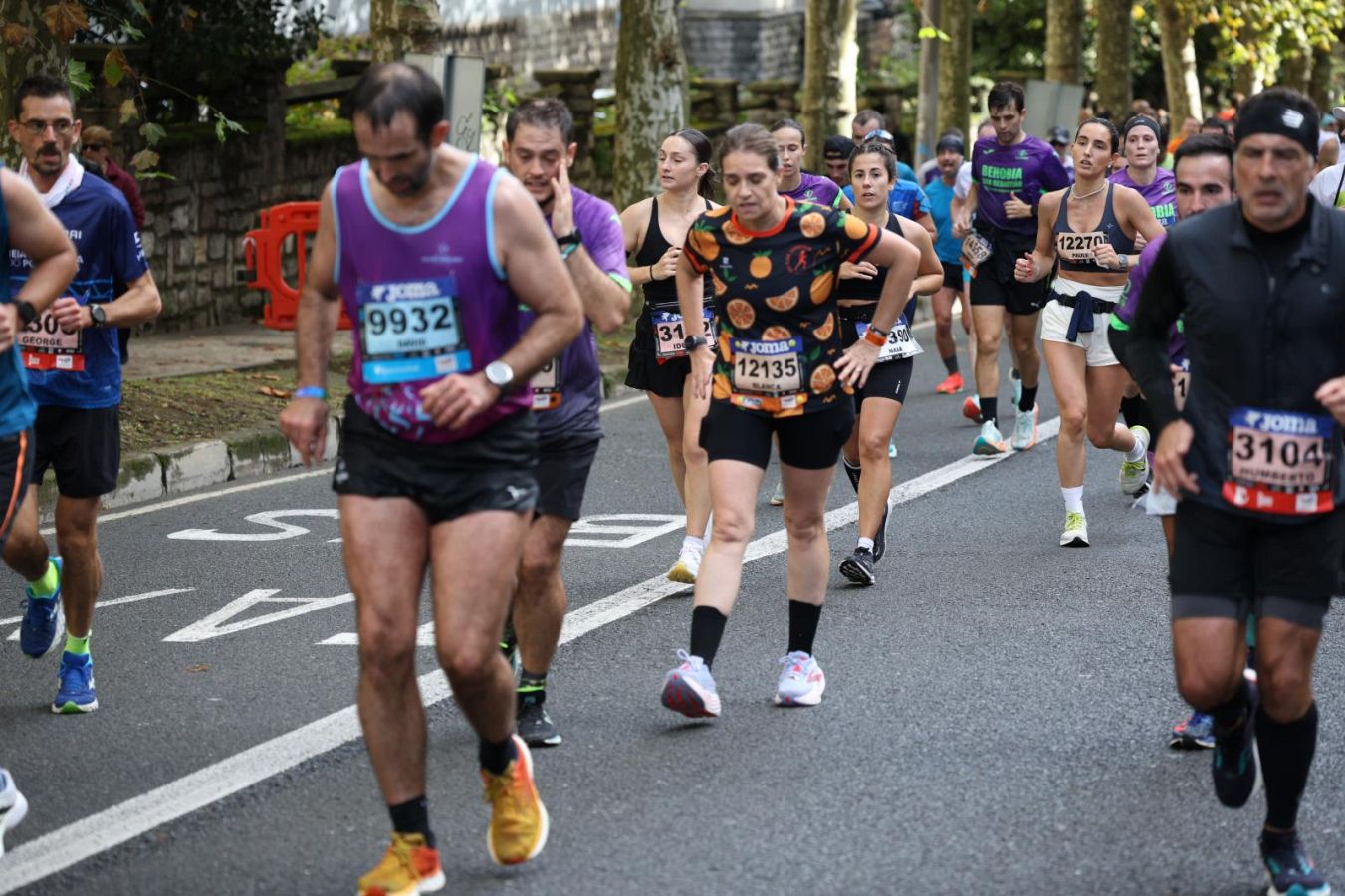 Las imágenes del Alto de Miracruz, punto clave en la Behobia - San Sebastián
