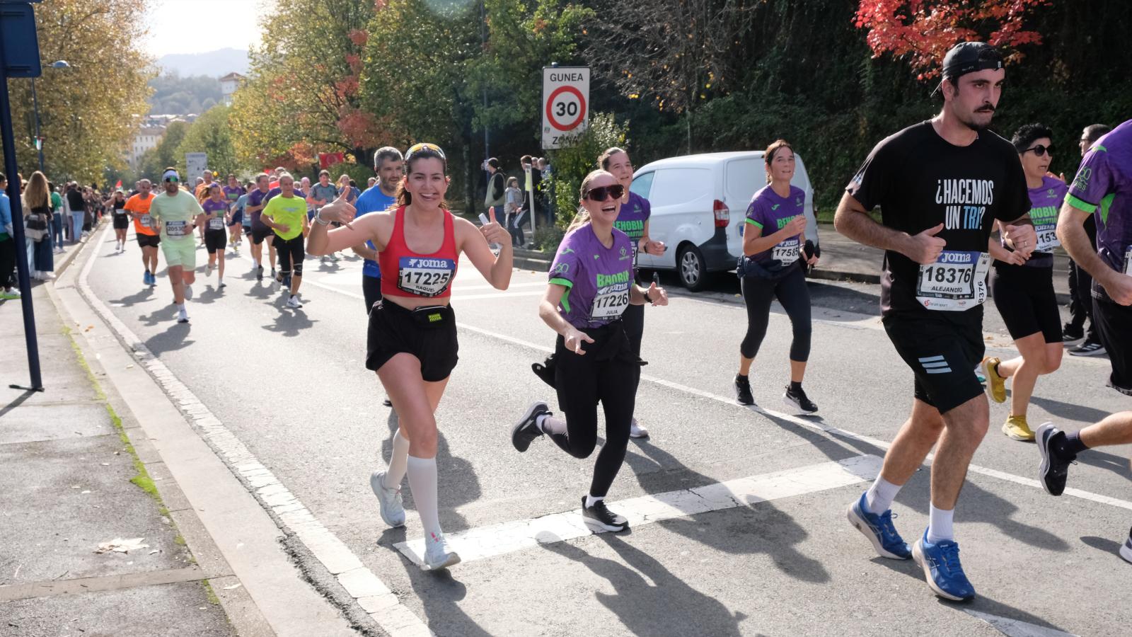 La Behobia - San Sebastián 2025 a su paso por Errenteria