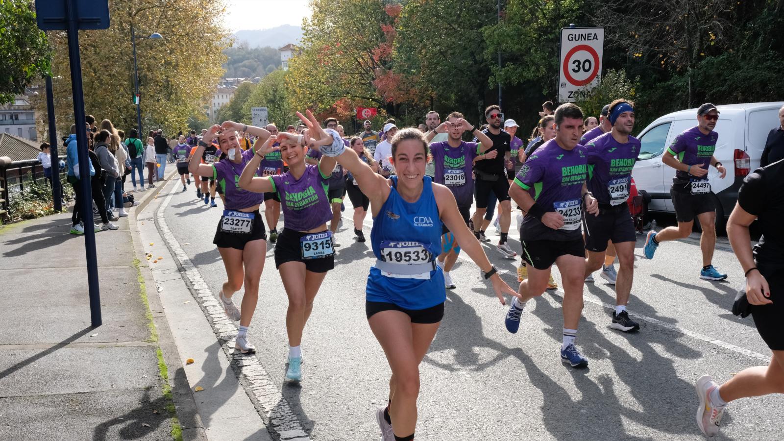 La Behobia - San Sebastián 2025 a su paso por Errenteria