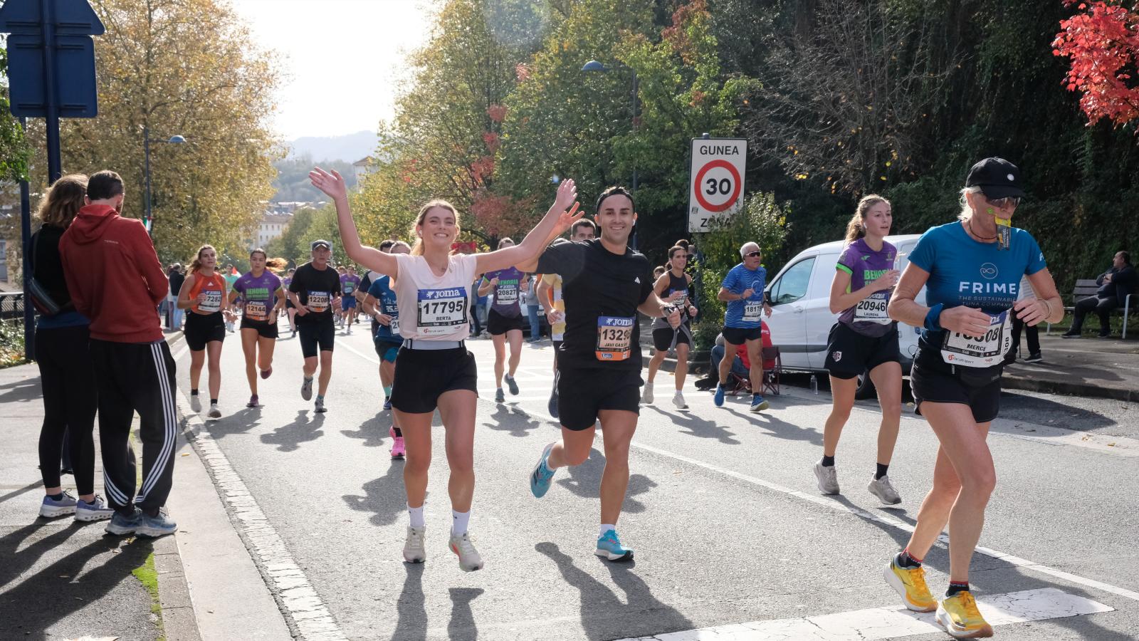 La Behobia - San Sebastián 2025 a su paso por Errenteria