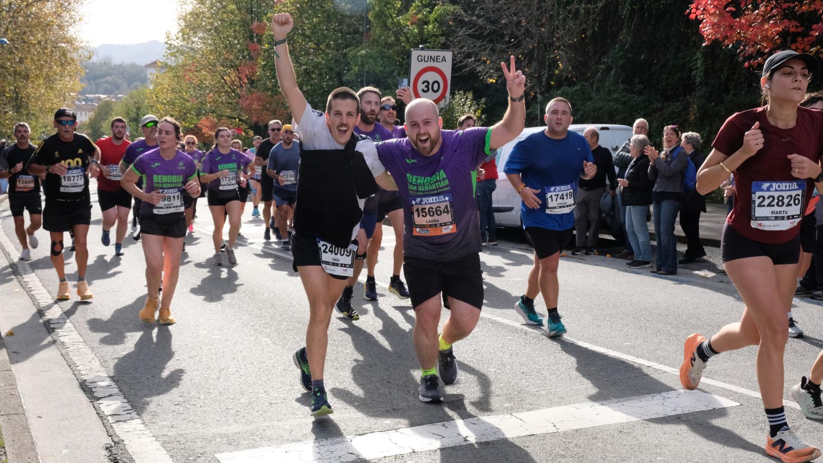 La Behobia - San Sebastián 2025 a su paso por Errenteria