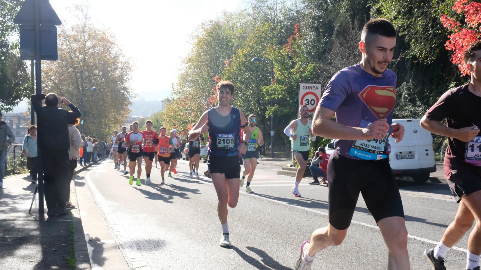 La Behobia - San Sebastián 2025 a su paso por Errenteria