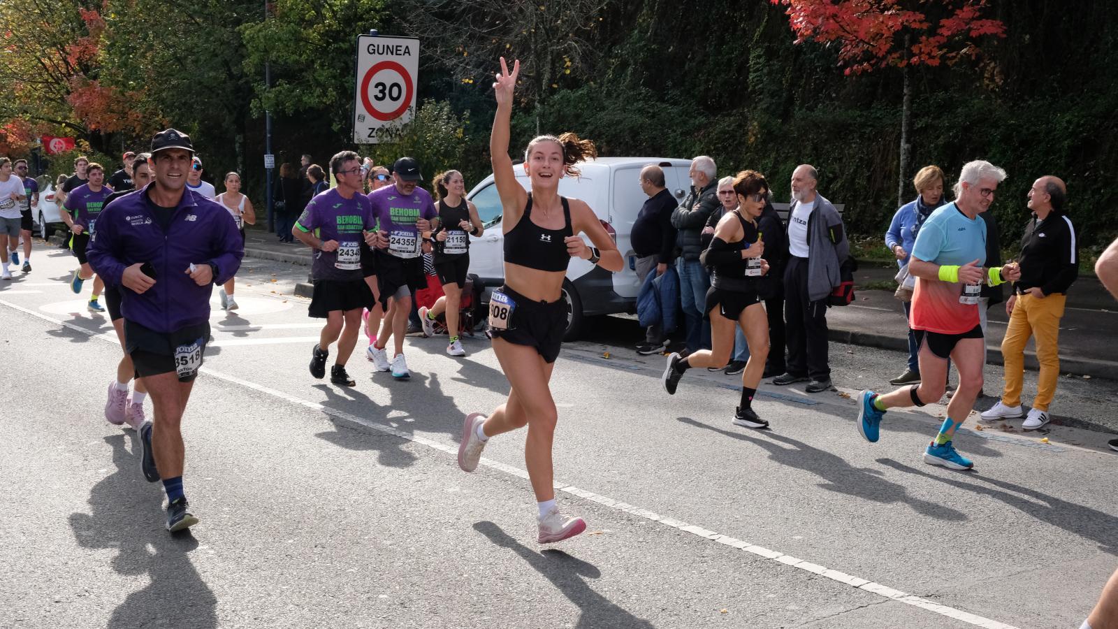 La Behobia - San Sebastián 2025 a su paso por Errenteria