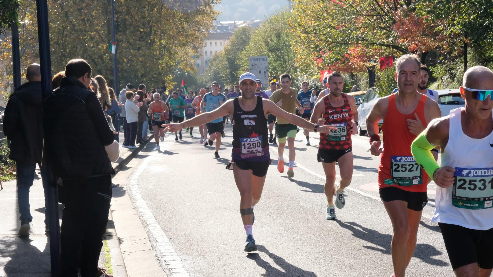 La Behobia - San Sebastián 2025 a su paso por Errenteria