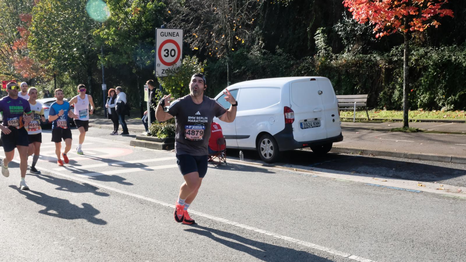 La Behobia - San Sebastián 2025 a su paso por Errenteria