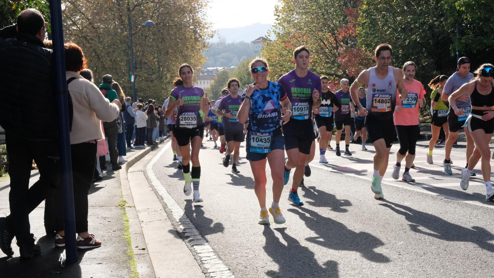 La Behobia - San Sebastián 2025 a su paso por Errenteria