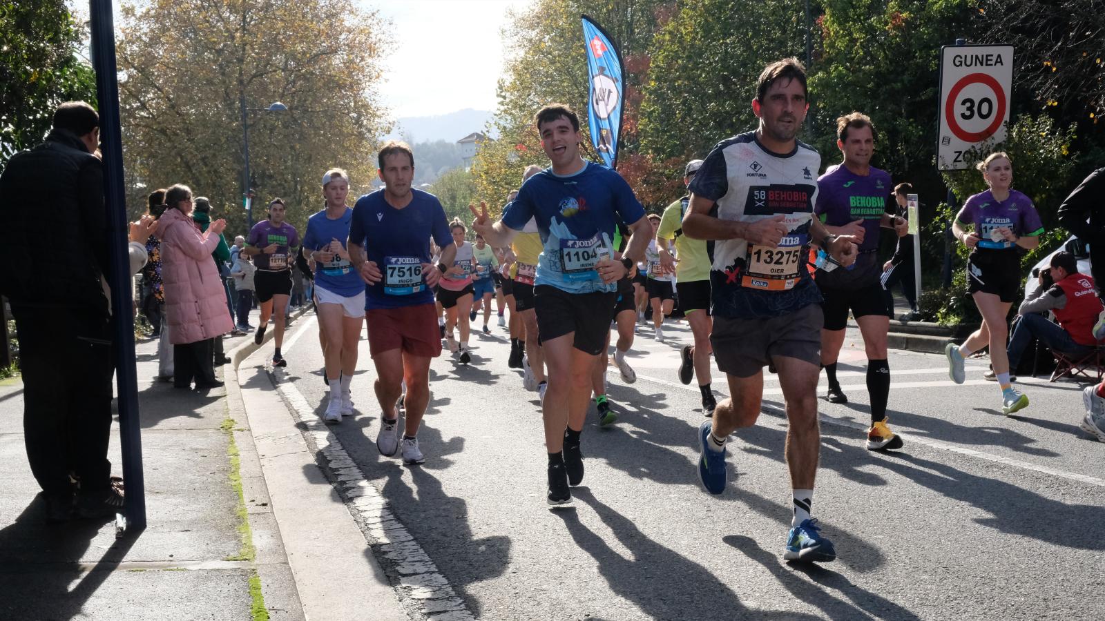 La Behobia - San Sebastián 2025 a su paso por Errenteria