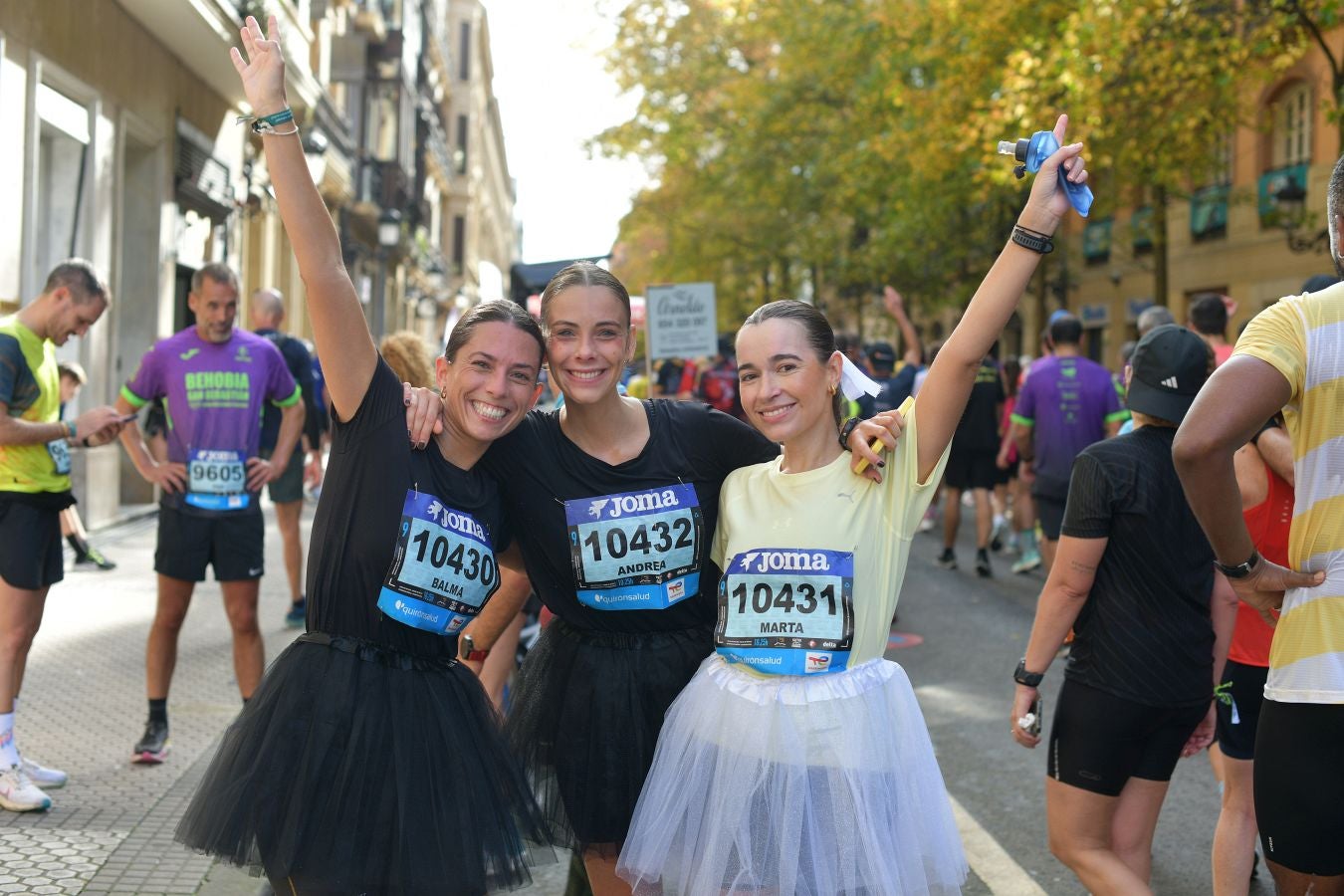 Las imágenes de la llegada a meta en el Boulevard de San Sebastián