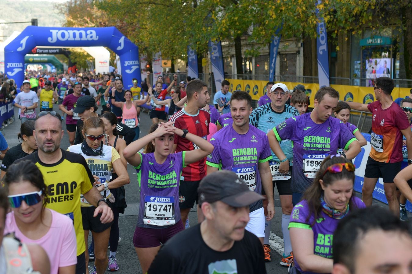 Las imágenes de la llegada a meta en el Boulevard de San Sebastián
