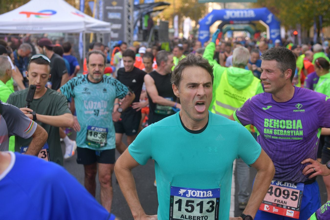 Las imágenes de la llegada a meta en el Boulevard de San Sebastián