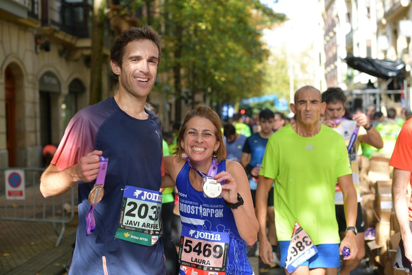 Las imágenes de la llegada a meta en el Boulevard de San Sebastián