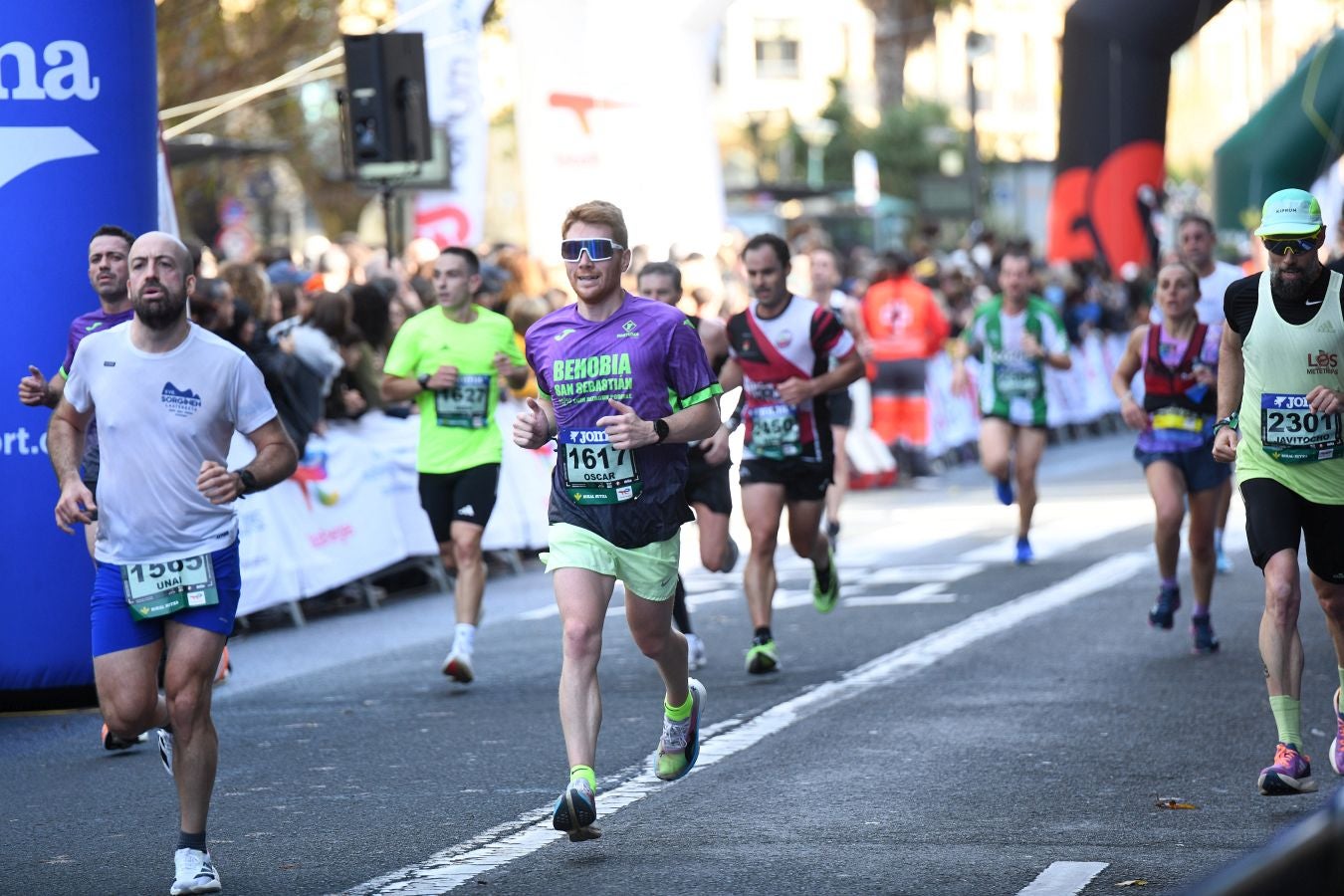 Las imágenes de la llegada a meta en el Boulevard de San Sebastián