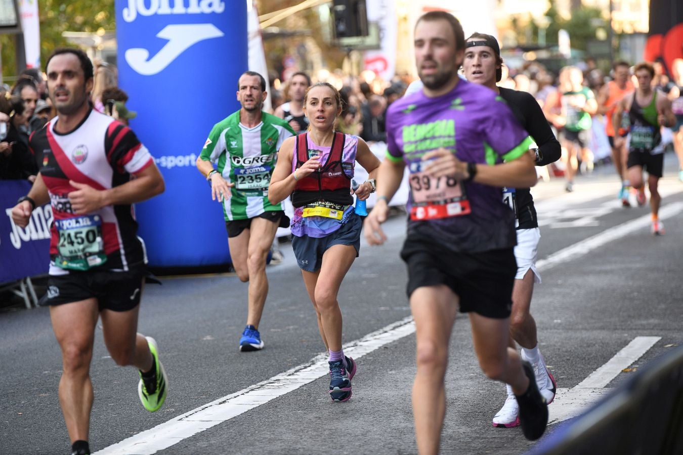 Las imágenes de la llegada a meta en el Boulevard de San Sebastián