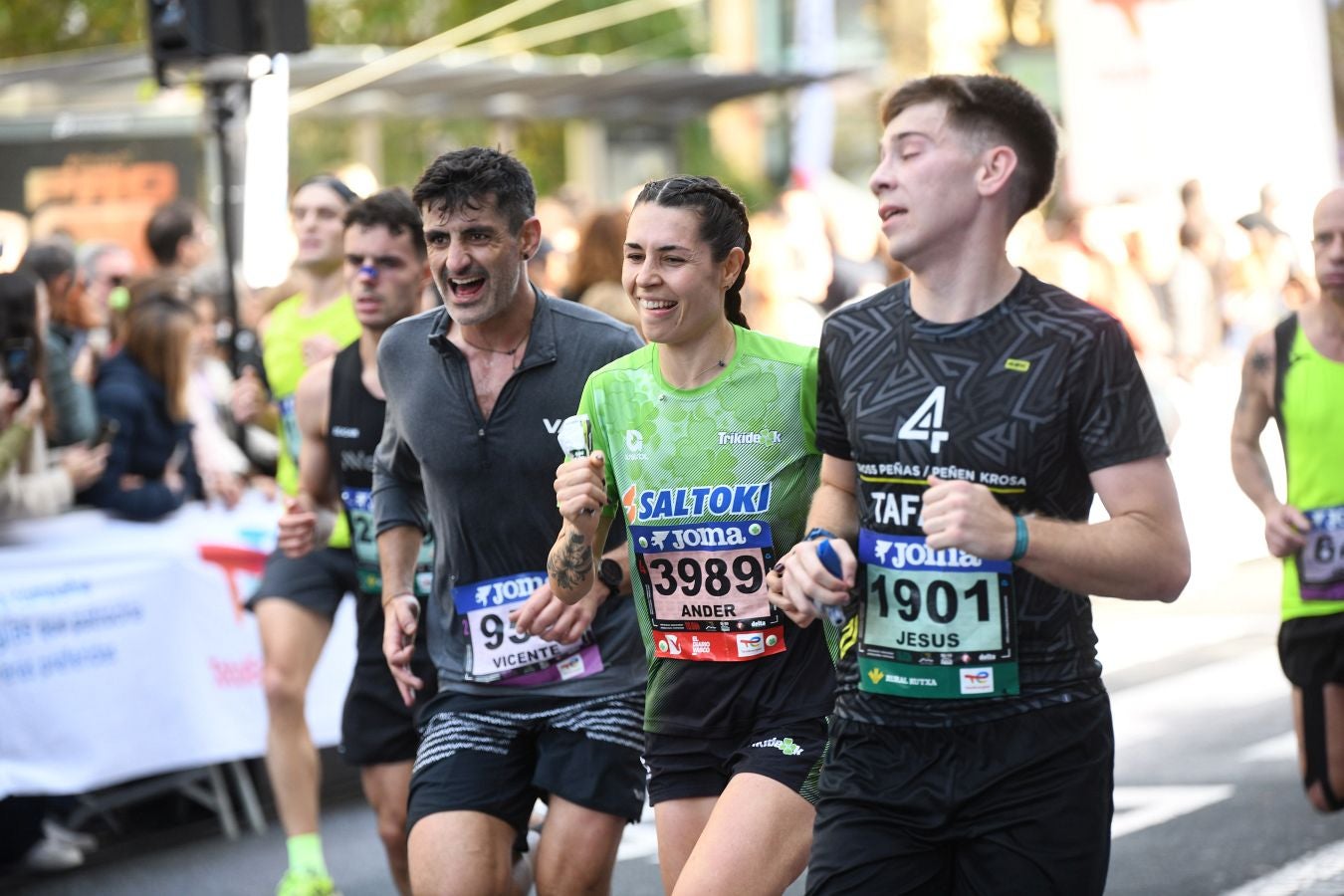 Las imágenes de la llegada a meta en el Boulevard de San Sebastián