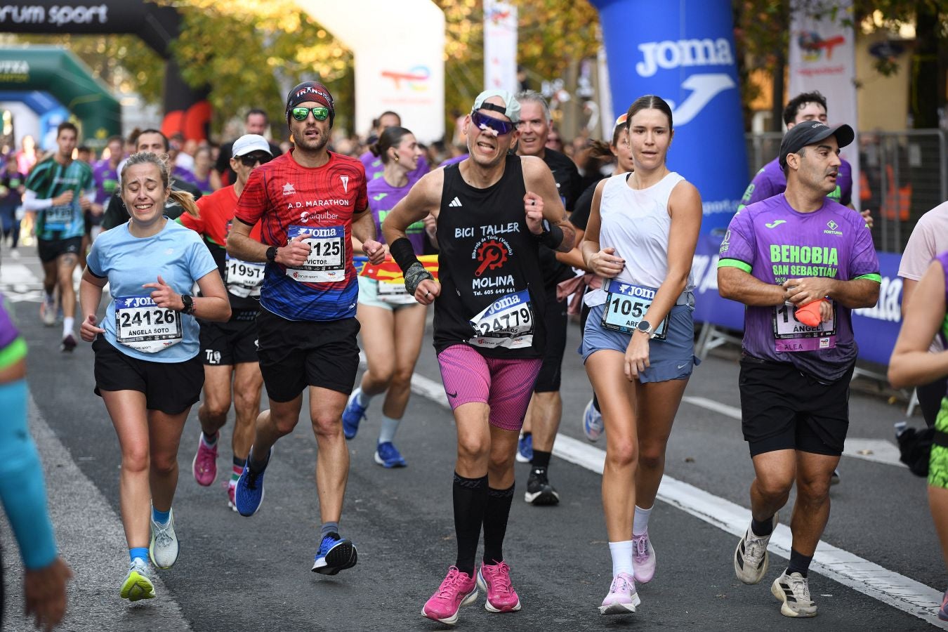 Las imágenes de la llegada a meta en el Boulevard de San Sebastián