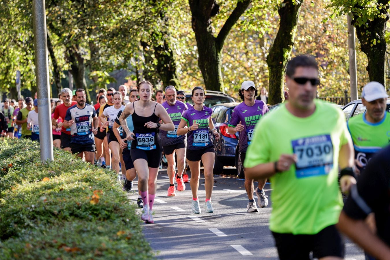 El paso de los corredores por Irun, en imágenes