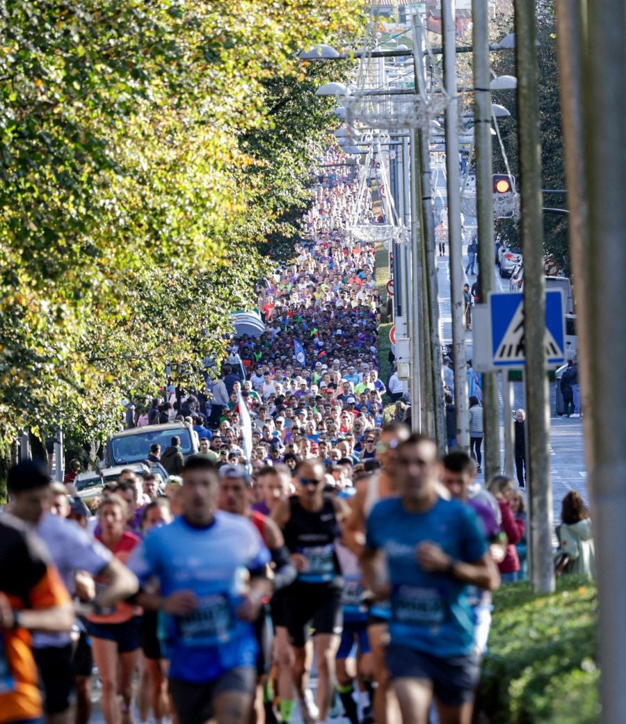 El paso de los corredores por Irun, en imágenes
