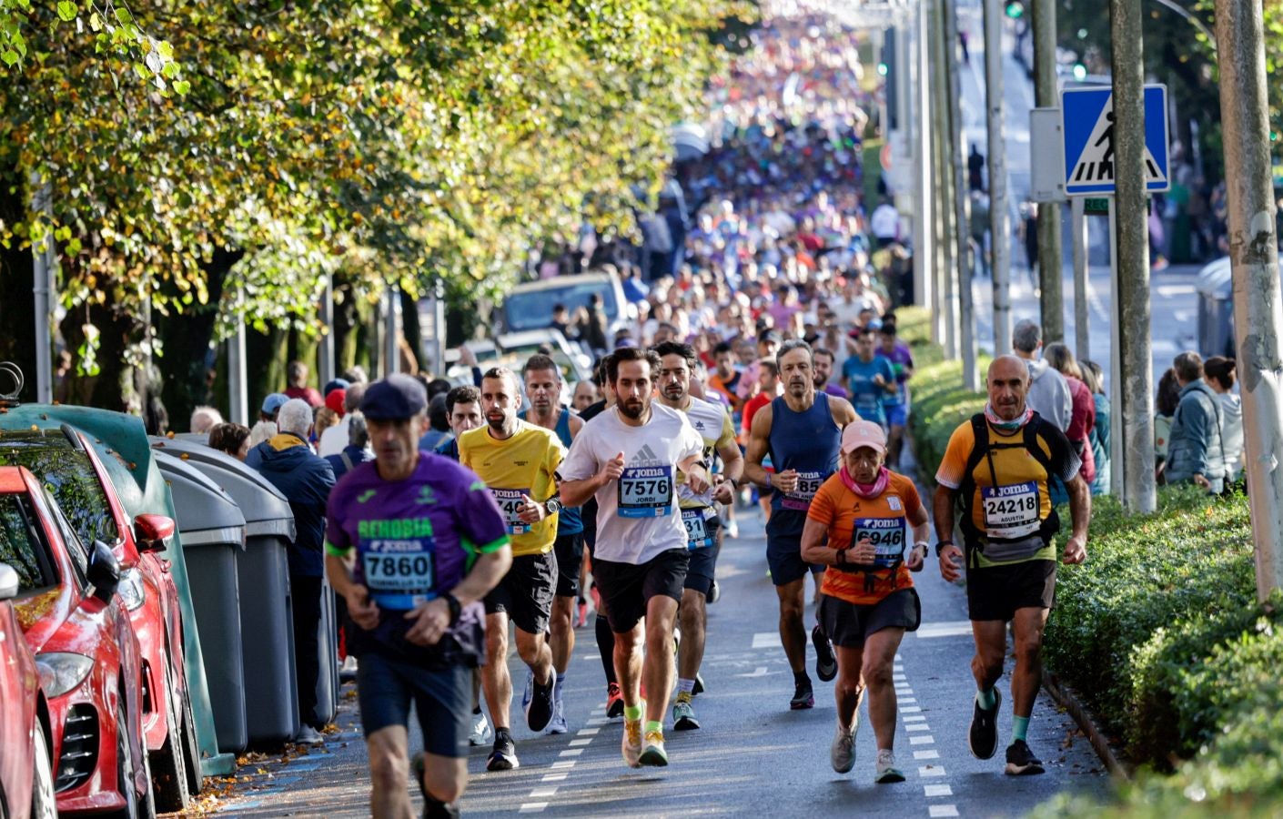 El paso de los corredores por Irun, en imágenes