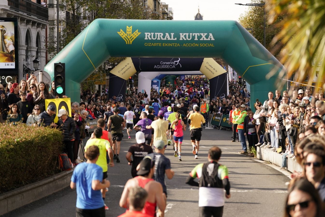 La Behobia - San Sebastián, a su paso por el Kursaal donostiarra