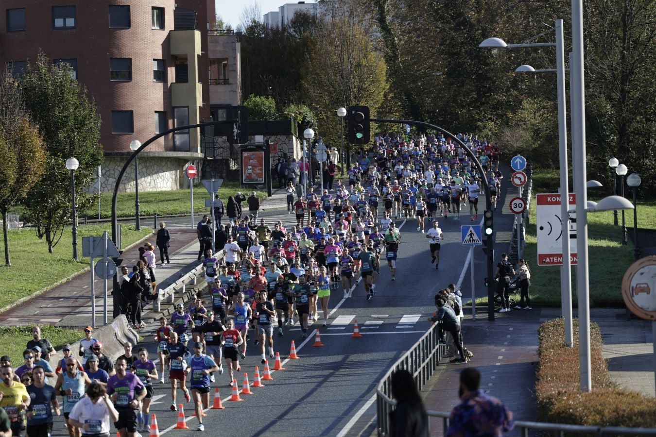 Las salida de la Behobia - San Sebastián, en imágenes