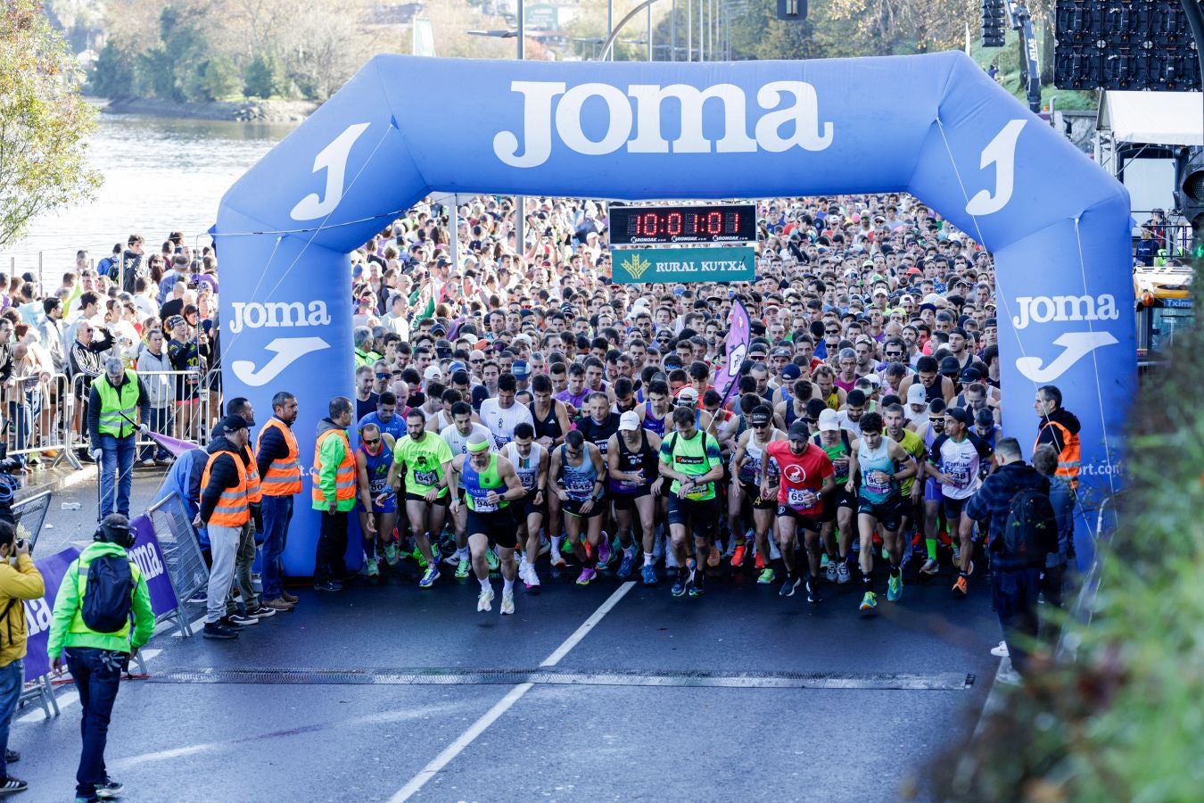 Las salida de la Behobia - San Sebastián, en imágenes