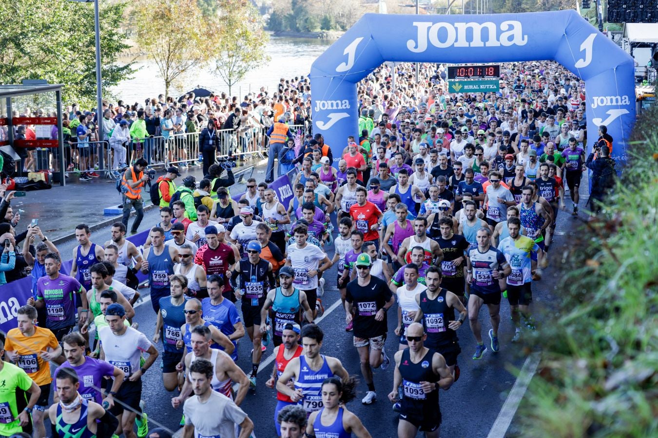 Las salida de la Behobia - San Sebastián, en imágenes