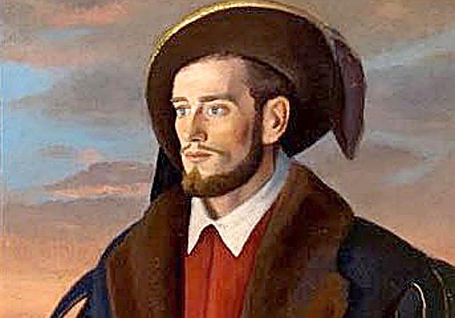 Andrés de Urdaneta, según una pintura de Antonio Valverde