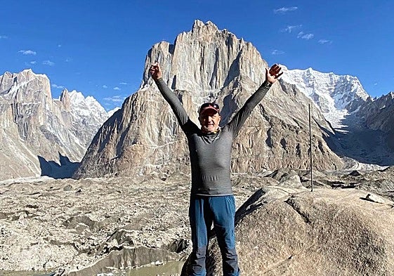 Sebastián Álvaro, durante una expedición en Pakistán.