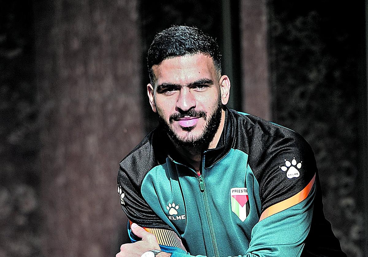 Hamed Hamdan, en el Colegio Mayor Unamuno de Bilbao.