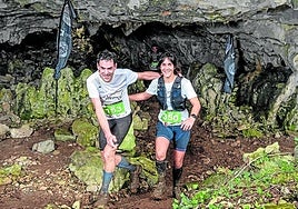 Dos corredores en una edición de la Kobaz Koba Trail.