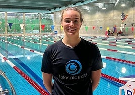 La nadadora de Urretxu Nahia Garrido, en una imagen de archivo.