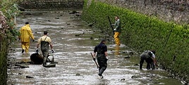 Una limpieza de Marealta llevada a cabo años atrás por un grupo de ciudadanos voluntarios.