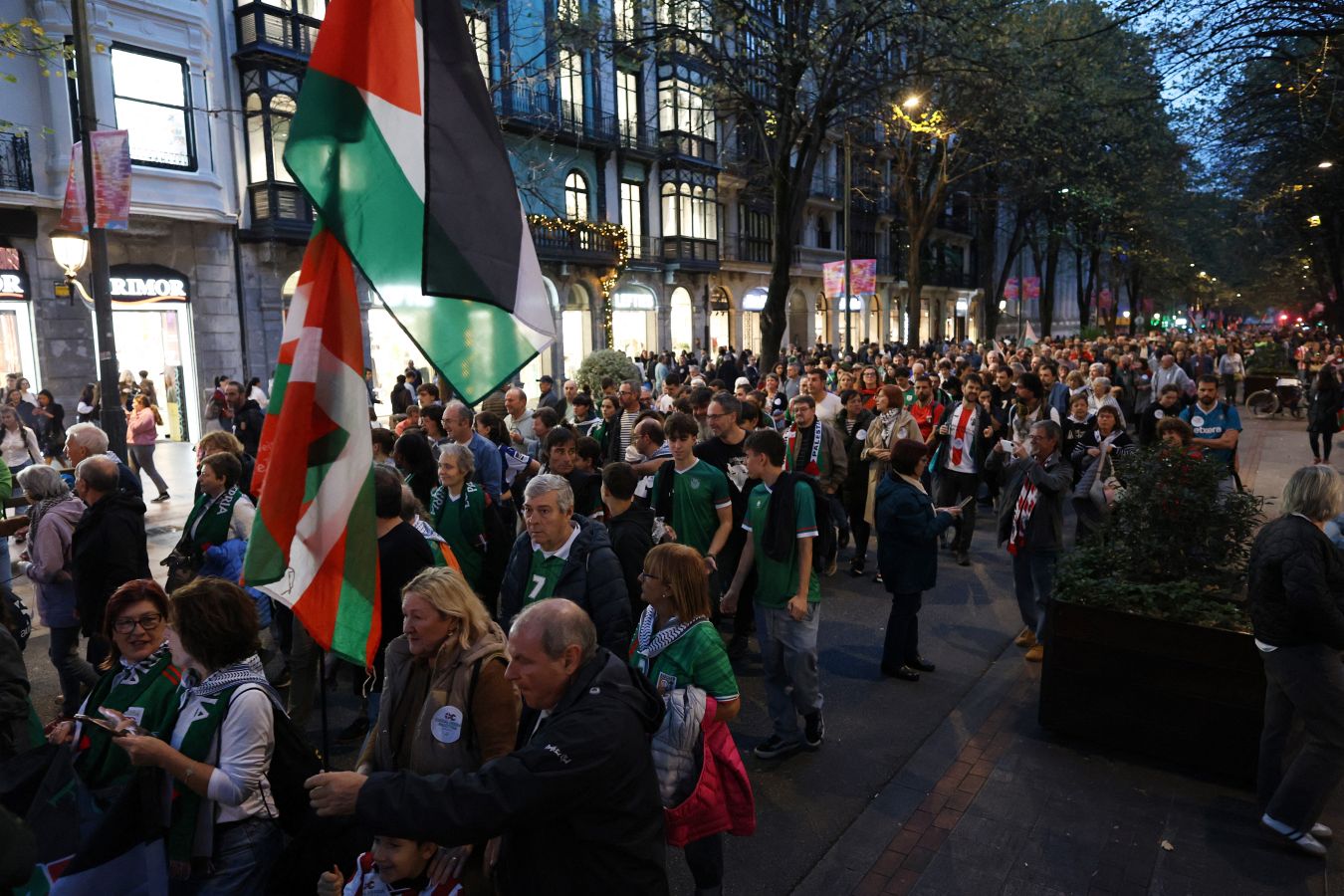 Las imágenes de las manifestaciones de Bilbao