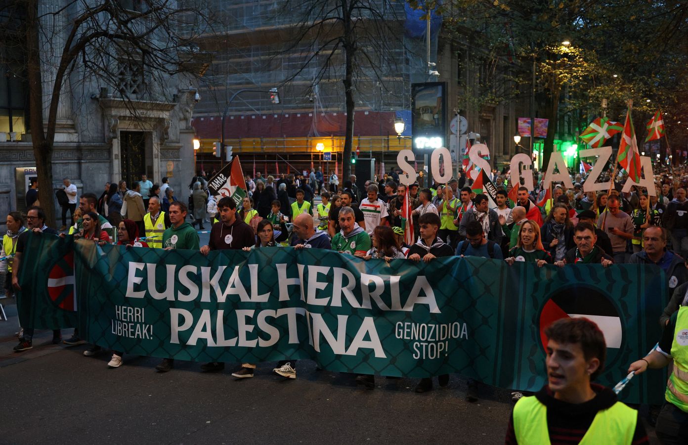 Las imágenes de las manifestaciones de Bilbao