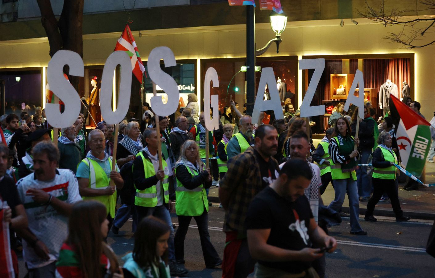 Las imágenes de las manifestaciones de Bilbao