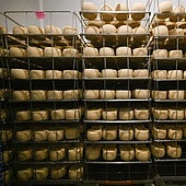 Quesos Idiazabal en el caserio Ondramuño